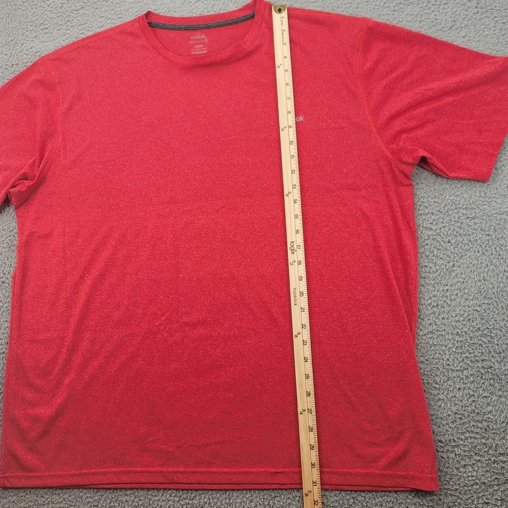 Reebok Shirt Mens 3XL‎ Red Tee Crew Neck Short Sleeve Sports Running Walking - Picture 11 of 12